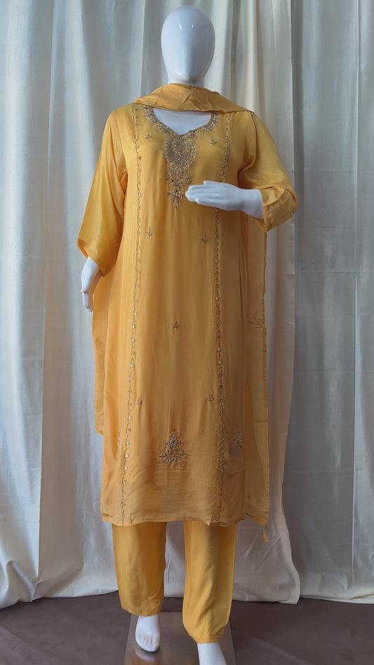 Premium Silk Suit (Ready Made)